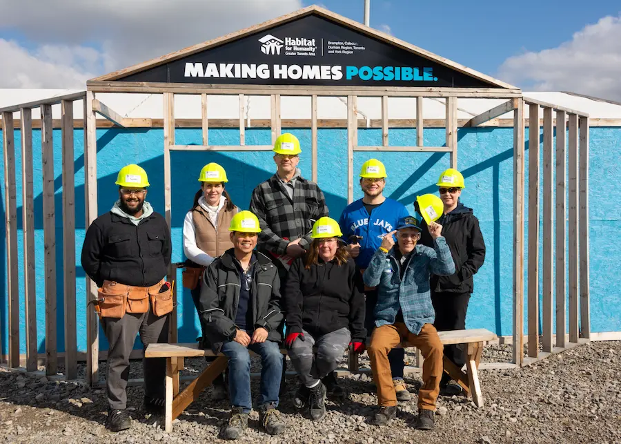 Photo from Habitat TRREB Build Day Caledon 2025-10-29.