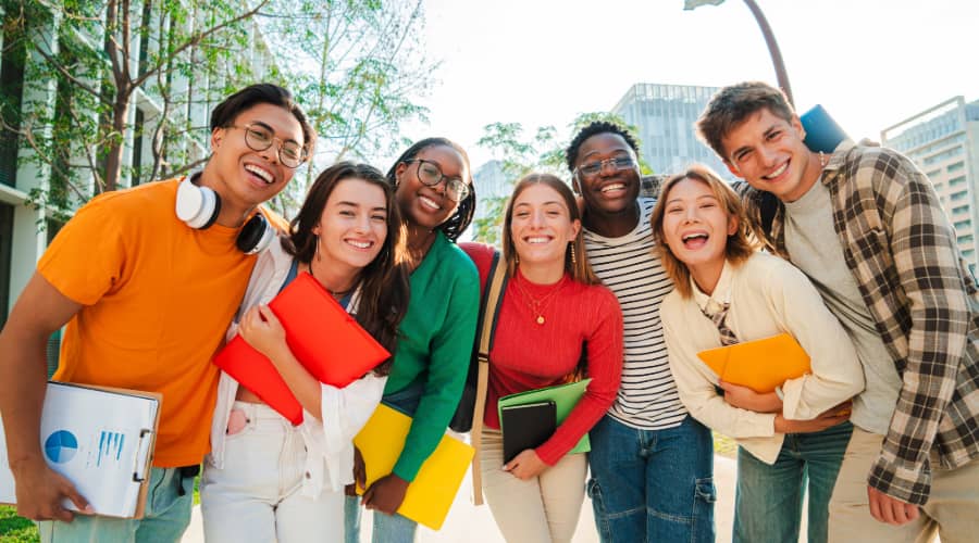 Diverse group of young people. Stock photo with no additional value.