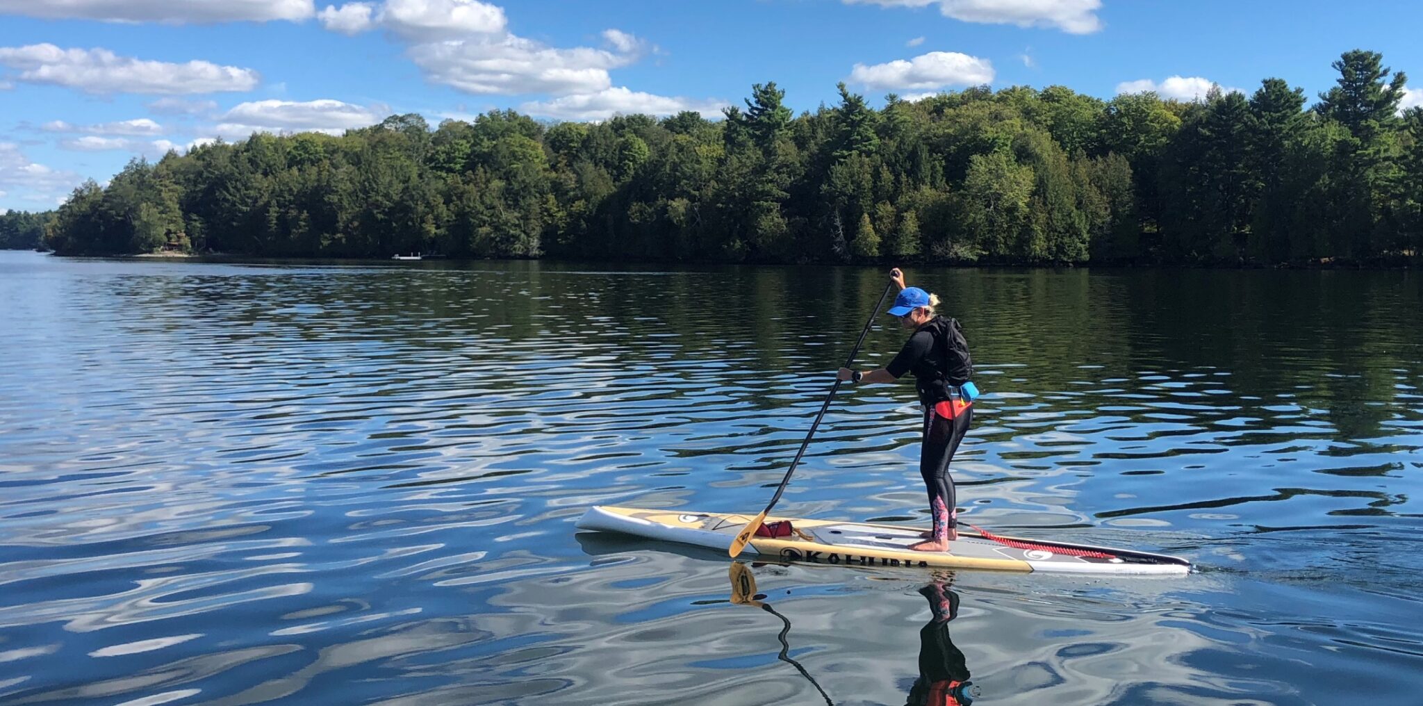 Jennifer Evelyn paddling for miracles